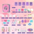thumbnail image 1 of QTOCIO Kids DIY Beaded Jewelry Making Kit DIY Ring Necklace Maker with Beads Sticker 75PCS, 1 of 1