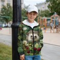 thumbnail image 2 of Uorisanigo Full Zip Hoodies Lightweight Fall Winter Jacket Sweatshirts Long Sleeve Pullover Forest Hedgehog Shirts Tops with Pockets for Vacation Shopping Exercise Wear, 2 of 7
