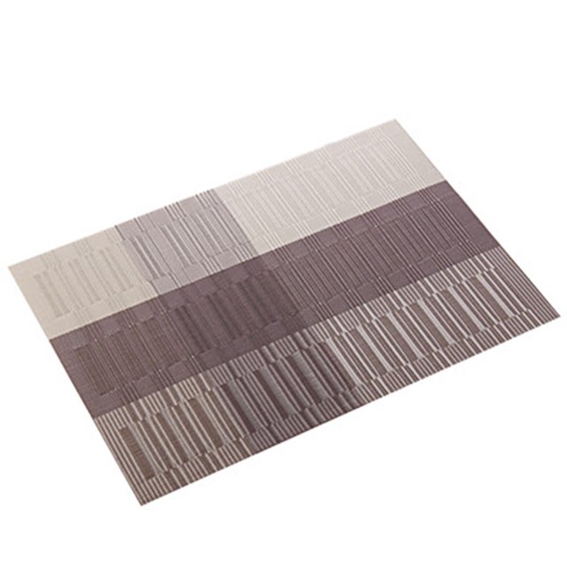 CAROOTU 6PCS Sets de Table Résistant aux Taches Résistant à la Chaleur Antidérapant Lavable Tapis de Table Carrés PVC Sets de Table