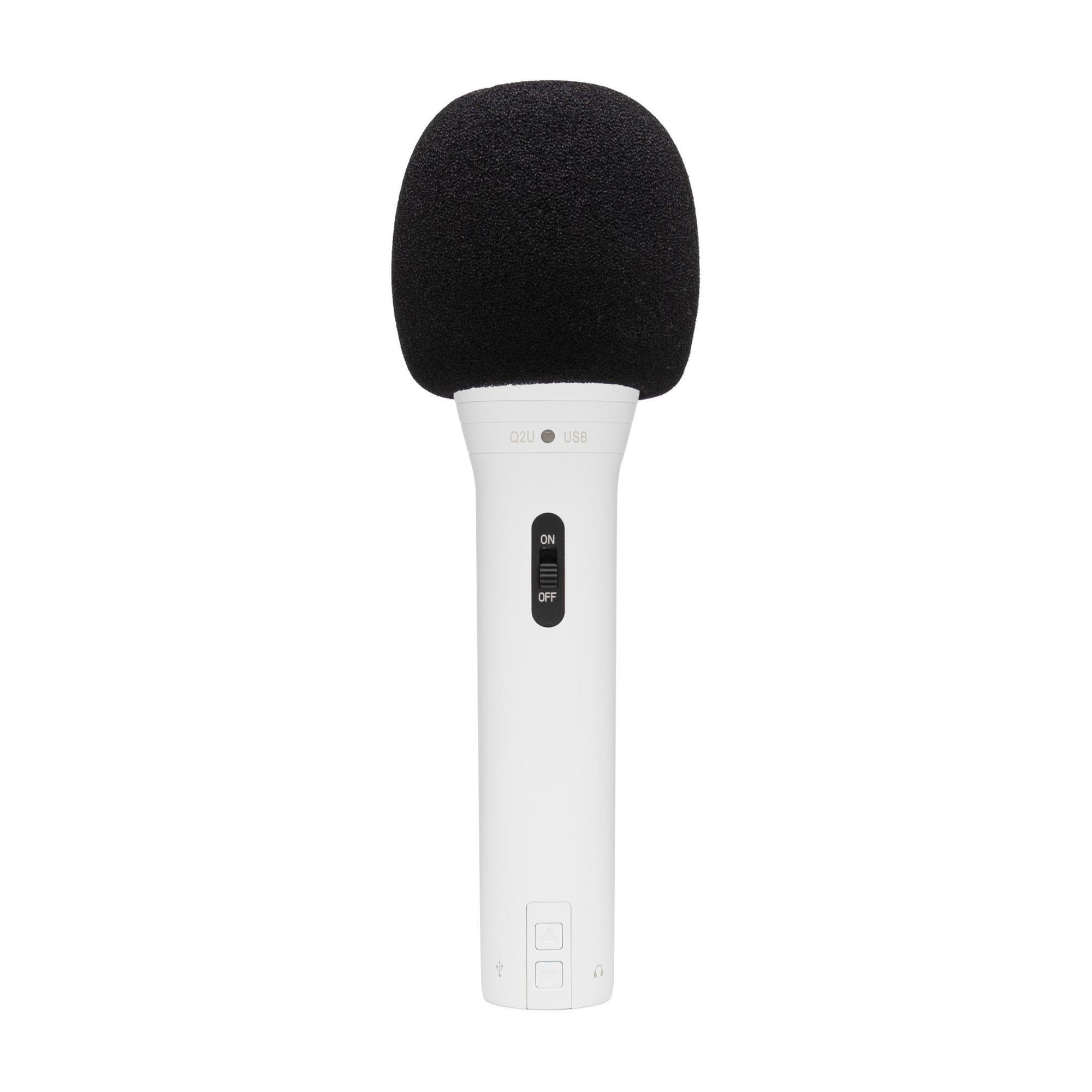 Samson Q2U Dynamic USB Microphone (White, 3-pack) Bundle with 3 x Shockmounts, 3 x Boom Arms and 3 x Pop Filters (12 items)