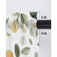 thumbnail image 6 of Botanical Tier Curtains 24 Inch Length,Sheer Curtains for Bedroom Living Room,Flower Floral Vintage Wildflower Garden Motifs Rod Pocket Voile Drapes Kitchen Curtains Small Window 27.5"x24" 2 Panels, 6 of 7