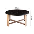 thumbnail image 2 of Mesa de Centro Goresa Modelo Ronda Tablero de Madera de 16 mm con Melamina Marmoleda, 2 of 3