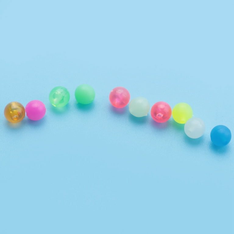 1000pcs/set Hard Fishing Beads 5mm Floats Plastic Glow Beads Night
