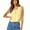 Yellow, variant on Women's Tank Tops Fashion Solid Color Crew Neck Tee Shirts Leisure Loose Fit Sleeveless Standard Straps Summer Shirts