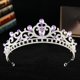 thumbnail image 1 of Zhuge Tiara de boda para novia, diadema de princesa, corona nupcial, joyería para el cabello con diamantes de imitación de cristal, decoración para novia, cumpleaños, graduación, boda (púrpura), 1 of 4