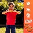 thumbnail image 5 of NERF Mini Foam Basketballs - Indoor + Outdoor NERF Foam Balls - 5" Inch Basketballs for Mini + Over the Door Hoops - 2 Balls Included - Orange, 5 of 10