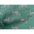 thumbnail image 4 of oneOone Organic Cotton Voile Fabric Fox Block Print Sewing Fabric BTY 42 Inch Wide, 4 of 4
