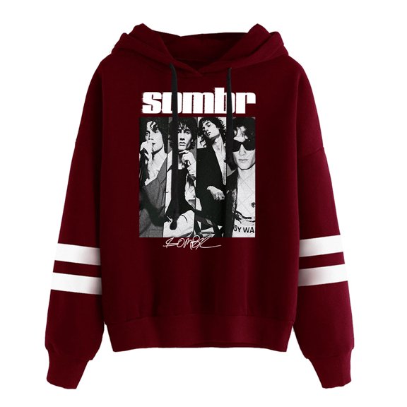 Sombr Pic Merch Hoodie Unisex Winter 2026 Fashion Casual Long Sleeve Sweatshirt