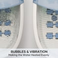 thumbnail image 6 of MARNUR Foot Spa Bath Massager with Heat, Bubble, Vibration with Digital Temperature Control - Blue, 6 of 11