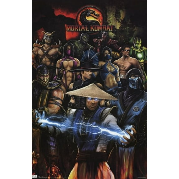 Rolled Poster Mortal Kombat Group Print 24" x 36" Poster