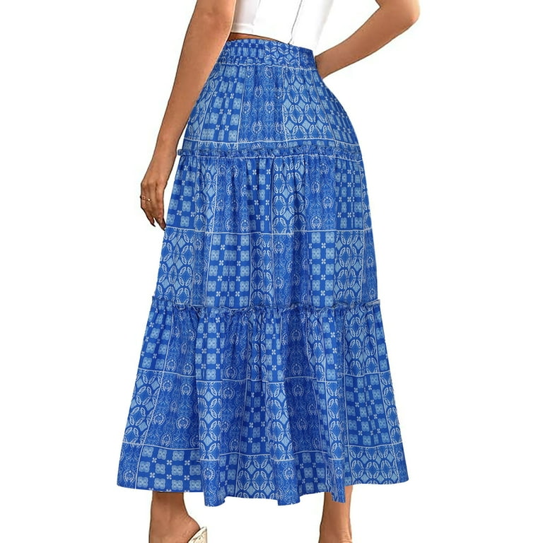 chinese dress ladies Womens Summer Maxi Dress Boho Floral Beach Flowy Long Dresses, Front  Vintage Floral Print Casual Loose Flowy Maxi Dress at Amazon Women's  Clothing store