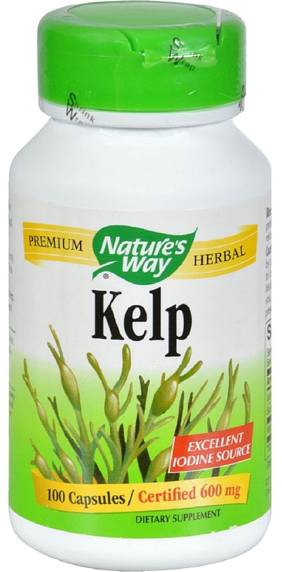 Nature's Way Kelp Capsules, 600 mg 100 ea - Walmart.com