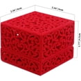 thumbnail image 2 of Ring Box Hollow Square Velvet Wedding Ring Gift Box, 2 of 5