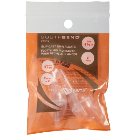 South bend slip cast 1-1/4" spin floats 2 ct bag