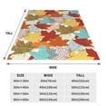 thumbnail image 3 of Pofeuu Fall Maple Leaves Print Ultra-Soft Micro Fleece Blanket,for Bed Or Sofa,All Season Throw Blankets Flannel Blanket-80"x60", 3 of 7