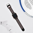thumbnail image 6 of WFEAGL Silicone Apple Watch Band Sport Strap with Air Hole 42mm 44mm 45mm Black Pink, 6 of 8