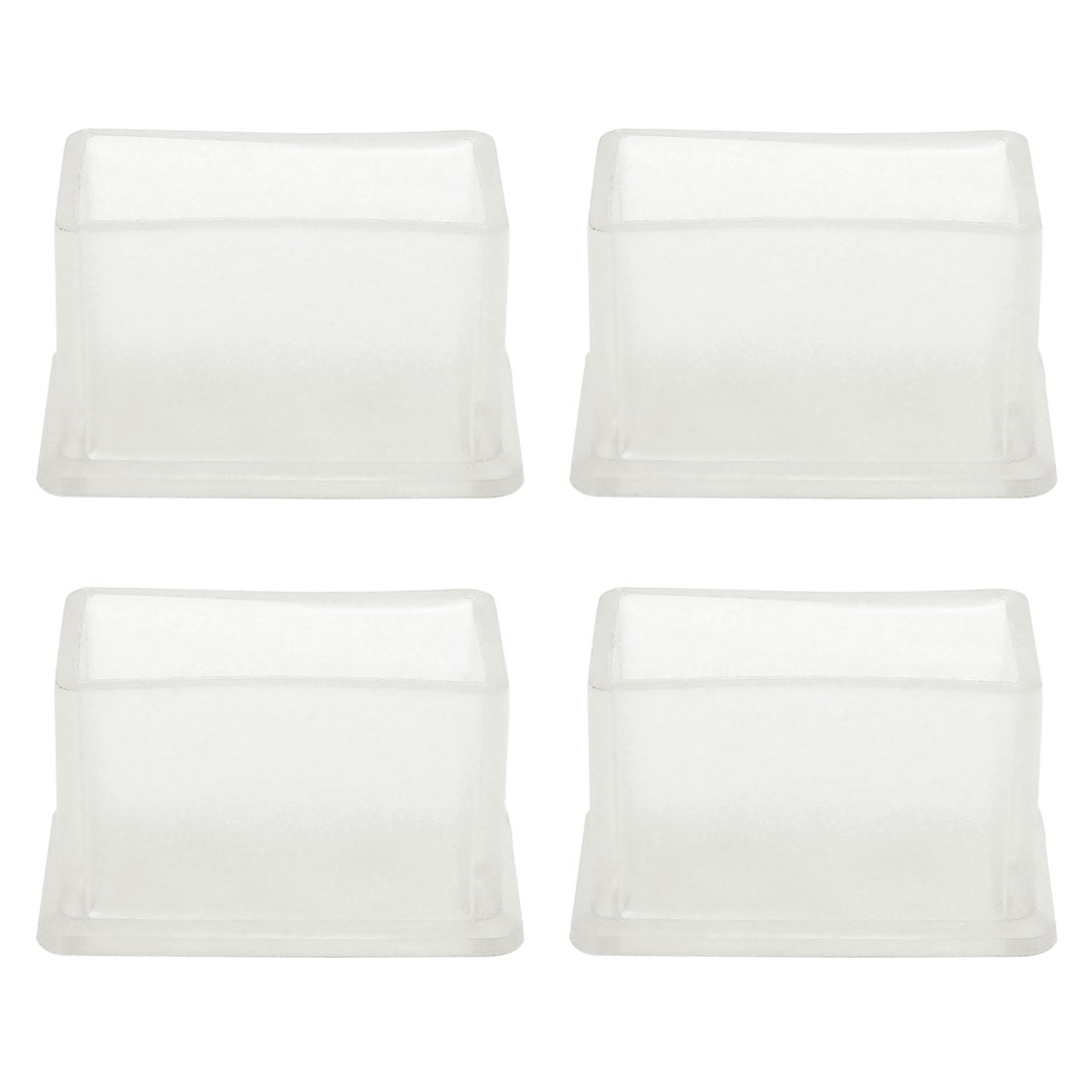 Clear Chair Leg Caps Furniture Slider Floor Protector 4pcs 0.79"x1.57