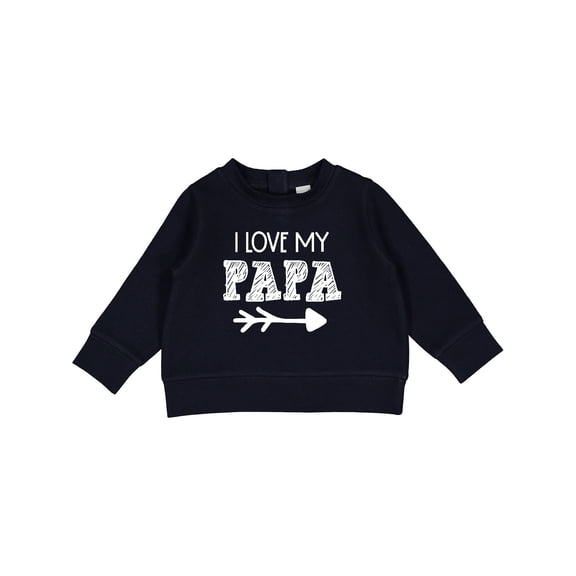 Inktastic I Love My Papa with Arrow Baby Sweatshirt
