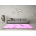 thumbnail image 3 of Ahgly Company Indoor Round Oriental Pink Modern Area Rugs, 7' Round, 3 of 4