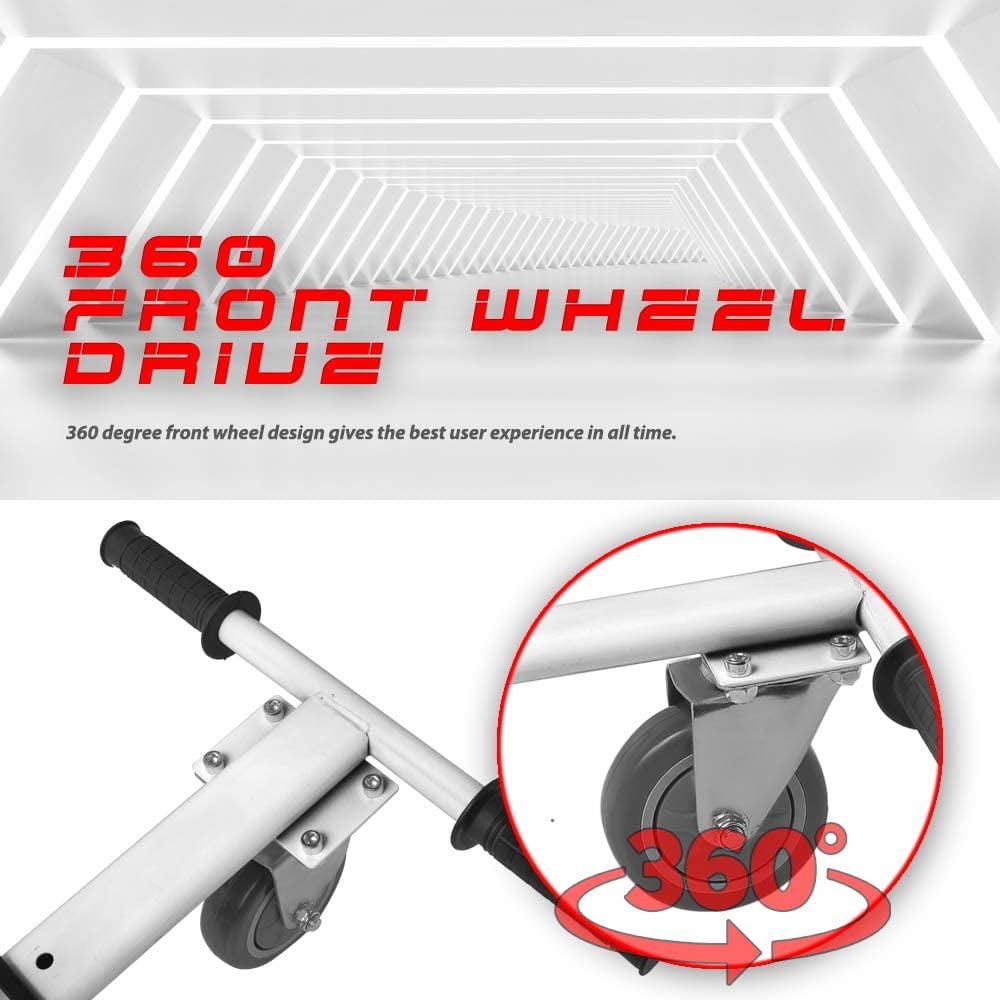 HoverFUN Hover Kart Go Kart Adjustable Seat Attachment for 6.5" Hover-Board Buggy - White