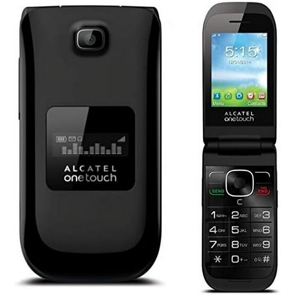 Alcatel OneTouch A392A Quad Band Flip Cell Phone, Camera, Bluetooth Unlocked- Refurbished -Good
