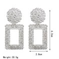 thumbnail image 2 of kurtrusly Women Geometric Shape Metal Earring Girl Exaggerated Sqaure Dangling Earring Solid Color Ear Drop Jewelries, 2 of 7