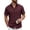 Dark Red, variant on COOFANDY Men's Summer Casual Short Sleeve Button Down Shirt - Untucked Fit Dress Shirt with Pocket