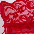 thumbnail image 3 of Gupgi Bas Cuisse Femme Bord Genou Bas Dentelle Transparente Chaussettes, 3 of 3