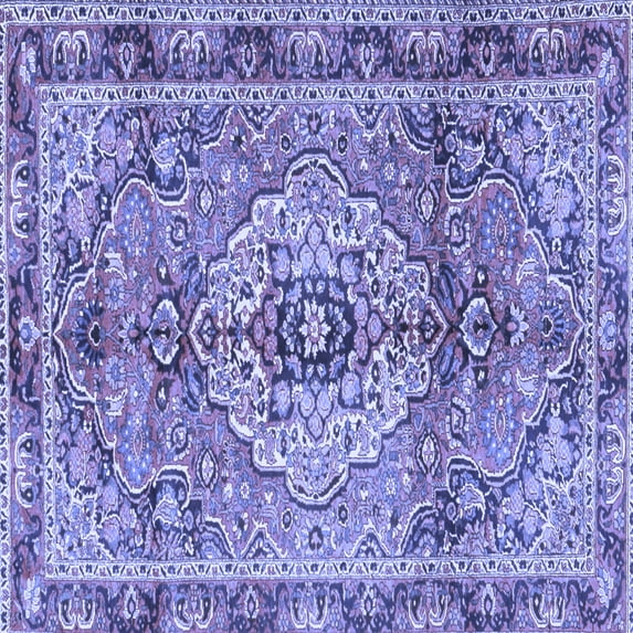 Ahgly Company Indoor Square Persian Blue Traditional Area Rugs, 8' Square