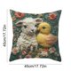 thumbnail image 3 of Funda de Almohada de Punto de Pelo Corto con Patrones de Pelusa, Suave y Acogedora, Decorativa para Sofá Cama., 3 of 6