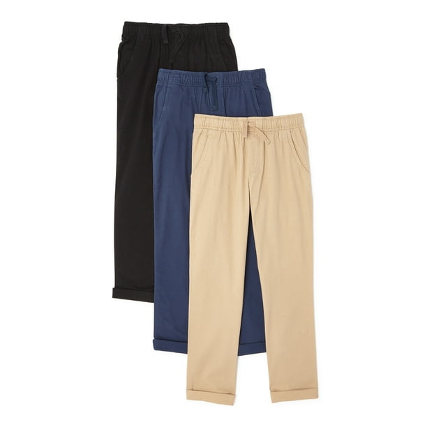 ONLINE - Wonder Nation Boys Kid Tough Pull On Pants, 3-Pack - Walmart.com - Walmart.com