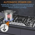 thumbnail image 2 of 30 inch Gas Cooktop, Bulit-in Gas Stove Top with 5 Burner, NG/LPG Convertible Cooktops, 5 Burner Propane Cooktop with Thermocouple Protection, Stainless Steel, 2 of 7