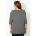 thumbnail image 2 of Catherines Women's Plus Size Suprema Boatneck Tunic Top, 2 of 3