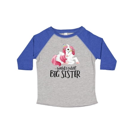 

Inktastic Big Sister Unicorn Gift Toddler Toddler Girl T-Shirt