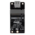 thumbnail image 1 of DQrwqpou NVME M.2 A Tarjeta Adaptadora Carcasa SSD Tipo C 10 Gbps Compatible Con 2230 2242 2260 2280, 1 of 9