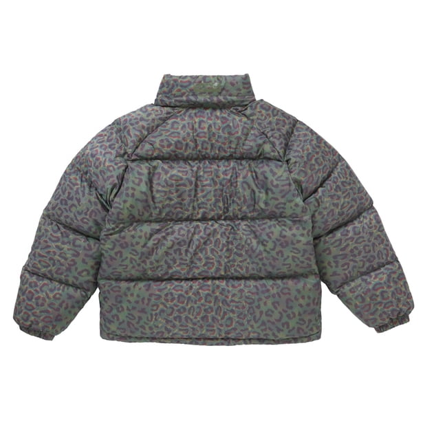 Supreme Men's 700-Fill Down Lightweight Puffer Jacket Leopard