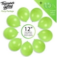 thumbnail image 2 of Matte Lime Green Balloons - 12 Inch Latex Balloons - 100 Pack, 2 of 8