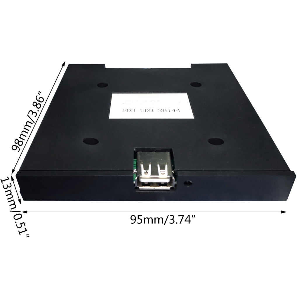 Oasiva 3.5" Portable 1.44 MB FDD Diskette Drive USB External Floppy Disk Reader Drive 26 Pins for Embroidery Machine Desktop