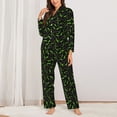 thumbnail image 2 of KLL Cool Gamepad Print Women's Long Sleeve Pajamas with Pants Sleepwear Loungewear 2 Set-X-Large, 2 of 7