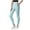Blue, variant on Ltctricy Girls' Athletic Leggings Crossover High Waisted Running Yoga Pants Active Gym Tights with Pockets