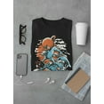 thumbnail image 3 of Snow Board Scary Bear T-Shirt Men -Image by Shutterstock, Male Small, 3 of 4