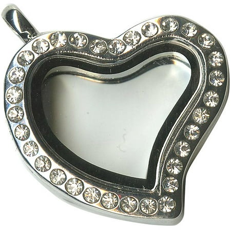 Blue Moon Story Lockets Metal and Glass Locket