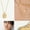 Gold Blue Diamond N779, variant on Square Plate Necklace XINGX Titanium Steel Plated 18K Gold