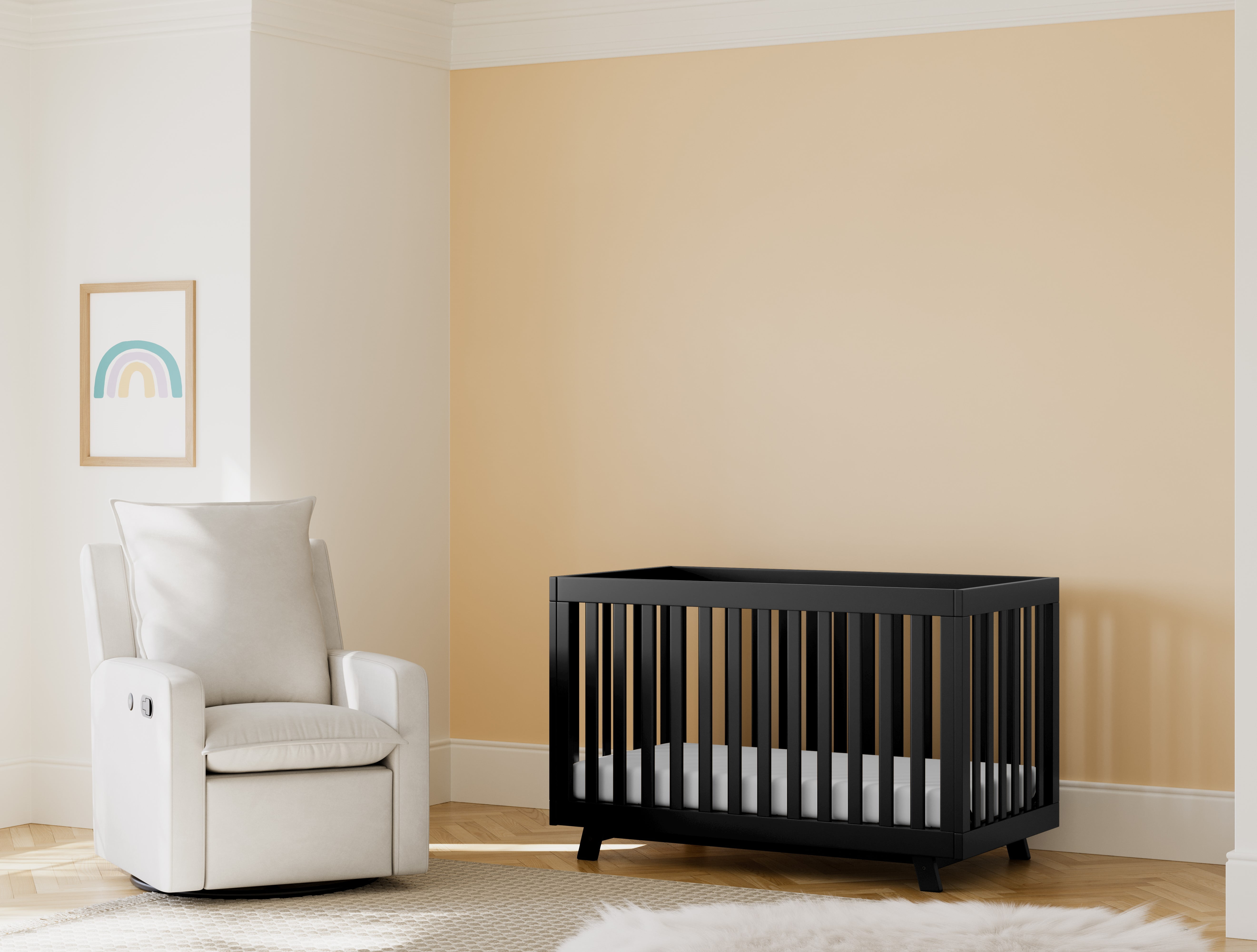 Storkcraft Beckett 3-in-1 Convertible Baby Crib, Black