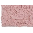 thumbnail image 2 of Home Weavers Bell Flower Collection Bathroom Rug 100% Cotton Tufted Bath Rugs, Soft Absorbent Bath Rugs, Non-Slip Bath Mats, Machine Washable, Bath Mats for Bathroom Floor, 17"x24" Rectangle, Pink, 2 of 9
