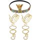 thumbnail image 2 of Disfraz de cosplay egipcio XCF diadema y Pulseras de serpiente, 2 of 2