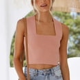 thumbnail image 3 of Vedolay Tank Tops Women's Spaghetti Straps V Neck Satin Camisole Cowl Neck Cami Tank Top Silk Camisole Sleeveless Blouses,Pink S, 3 of 5