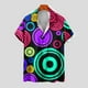 thumbnail image 2 of Camisas de Manga Larga para Hombres Blusa Cómoda de Cuello de Impresión, Camisa Casual de Poliéster para Uso Diario, de Fiesta Y de Primavera de Verano, 2 of 5