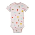 thumbnail image 2 of Gerber Organic Cotton Baby Girl Rainbow Bodysuit, 3 Pack, 2 of 4
