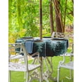 thumbnail image 3 of Fsddascl Ink Green Ombre Forest Outdoor Tablecloth - 54 Inch Round Dining Table Cover, Abstract Art Watercolor Tree Waterproof Outdoor Table Cloth with Umbrella Hole & Zipper for Picnic/Patio/Party, 3 of 7